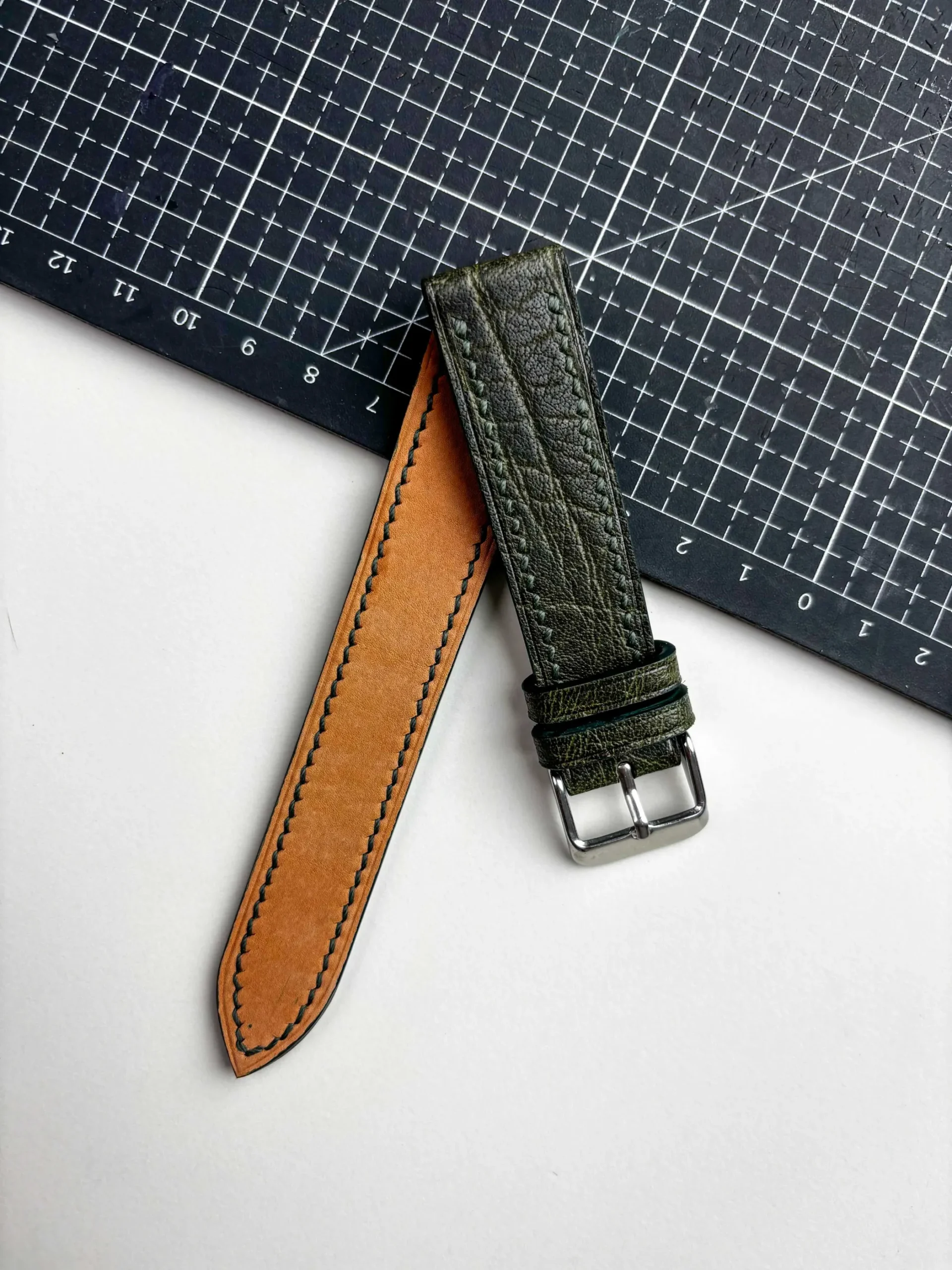 cassido green waxy leather watch strap lining cassido green waxy leather watch strap lining