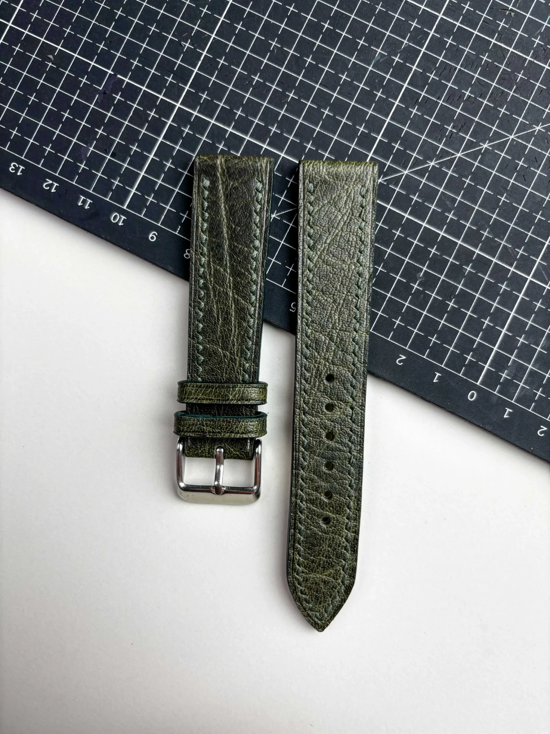 cassido green waxy leather watch strap cassido green waxy leather watch strap