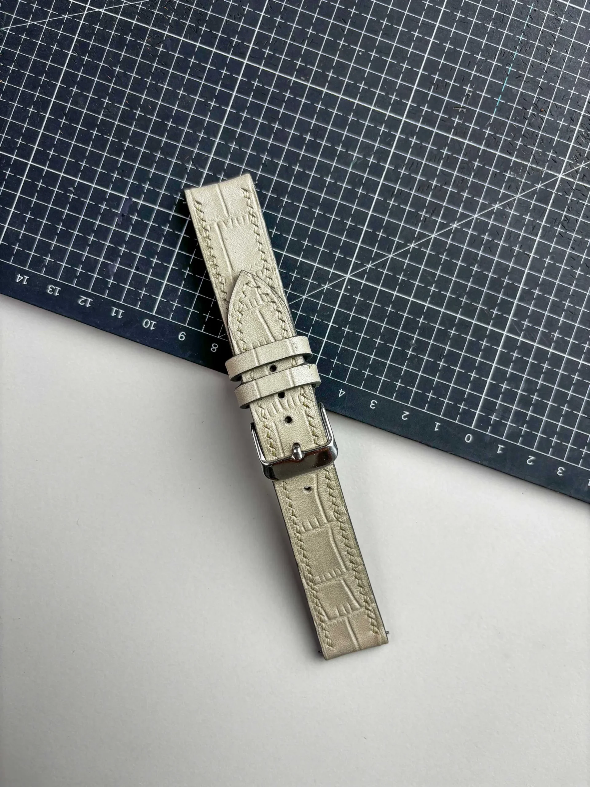 italian alligator embossed strap nakshara buccle italian alligator embossed strap nakshara buccle