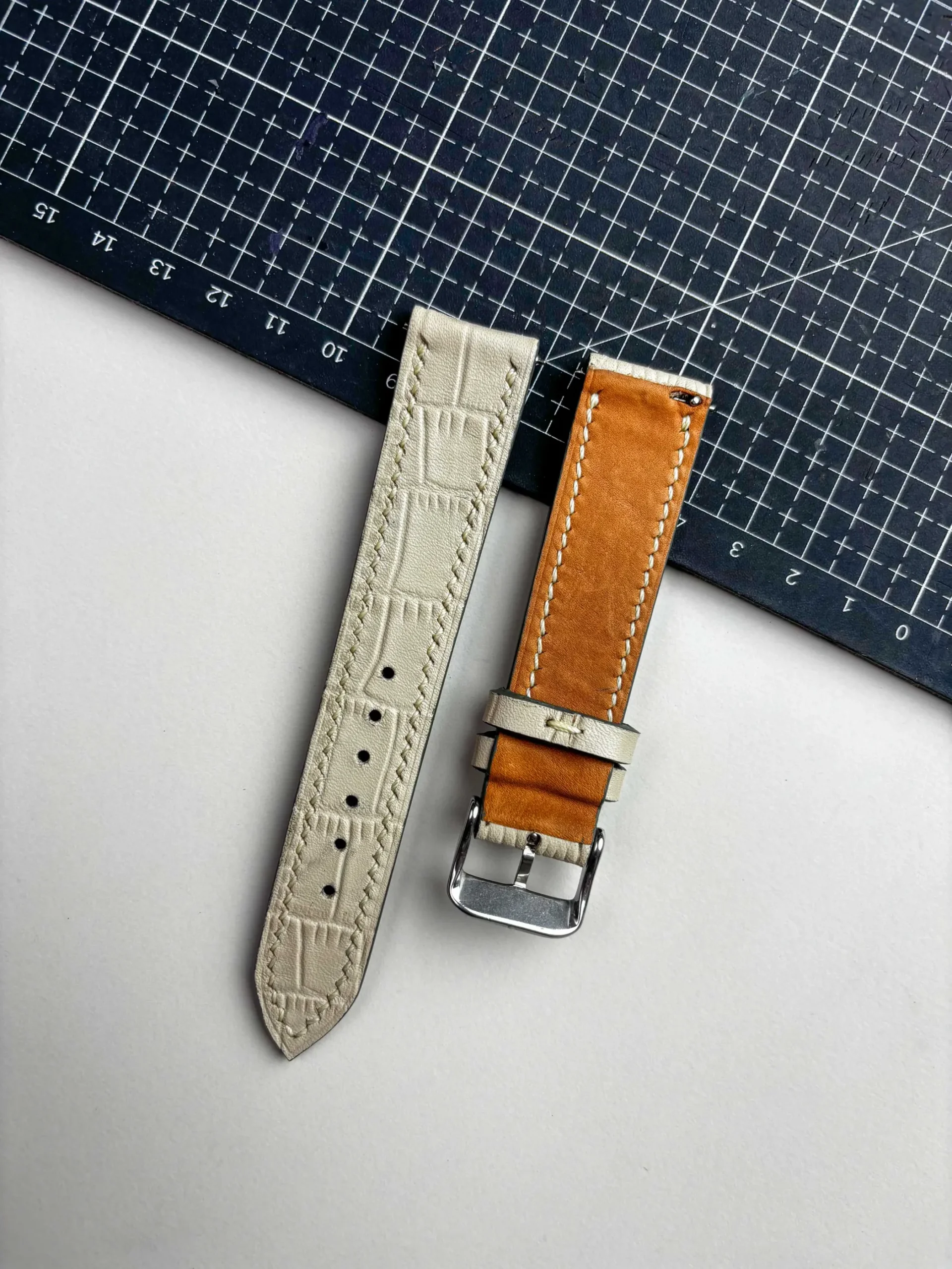 italian alligator embossed strap nakshara lining italian alligator embossed strap nakshara lining