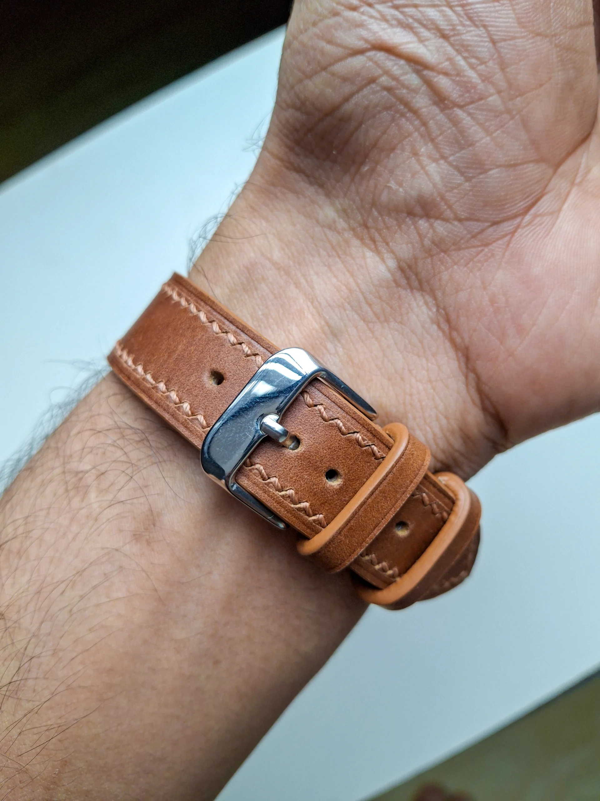 Spring Bar Tool Nakshara buckle worn on wrist