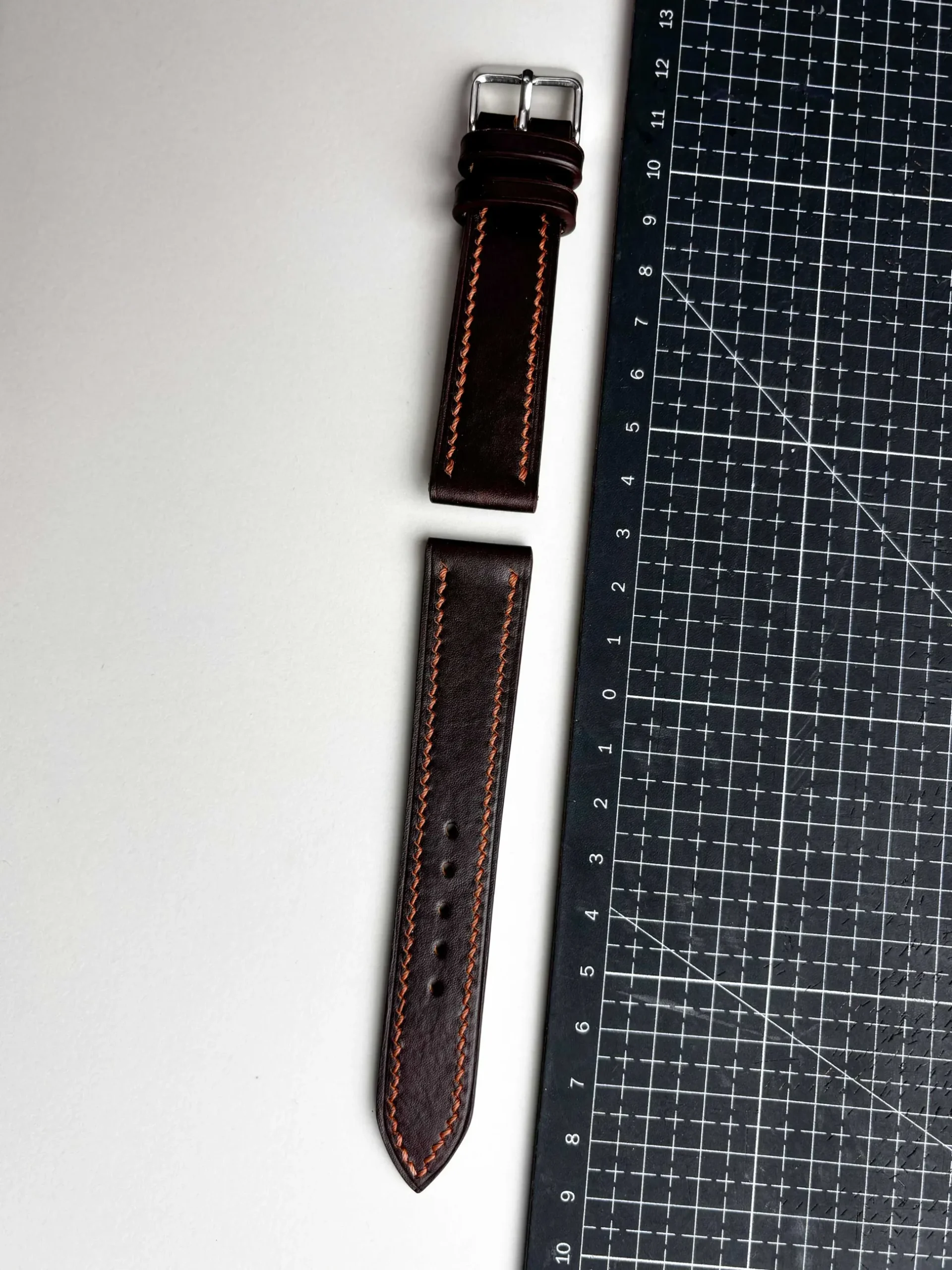vintage brown capriati leather watch strap full vintage brown capriati leather watch strap full