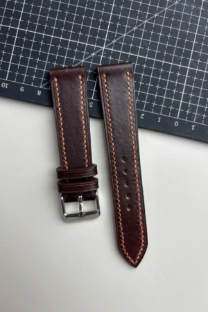 vintage brown capriati leather watch strap