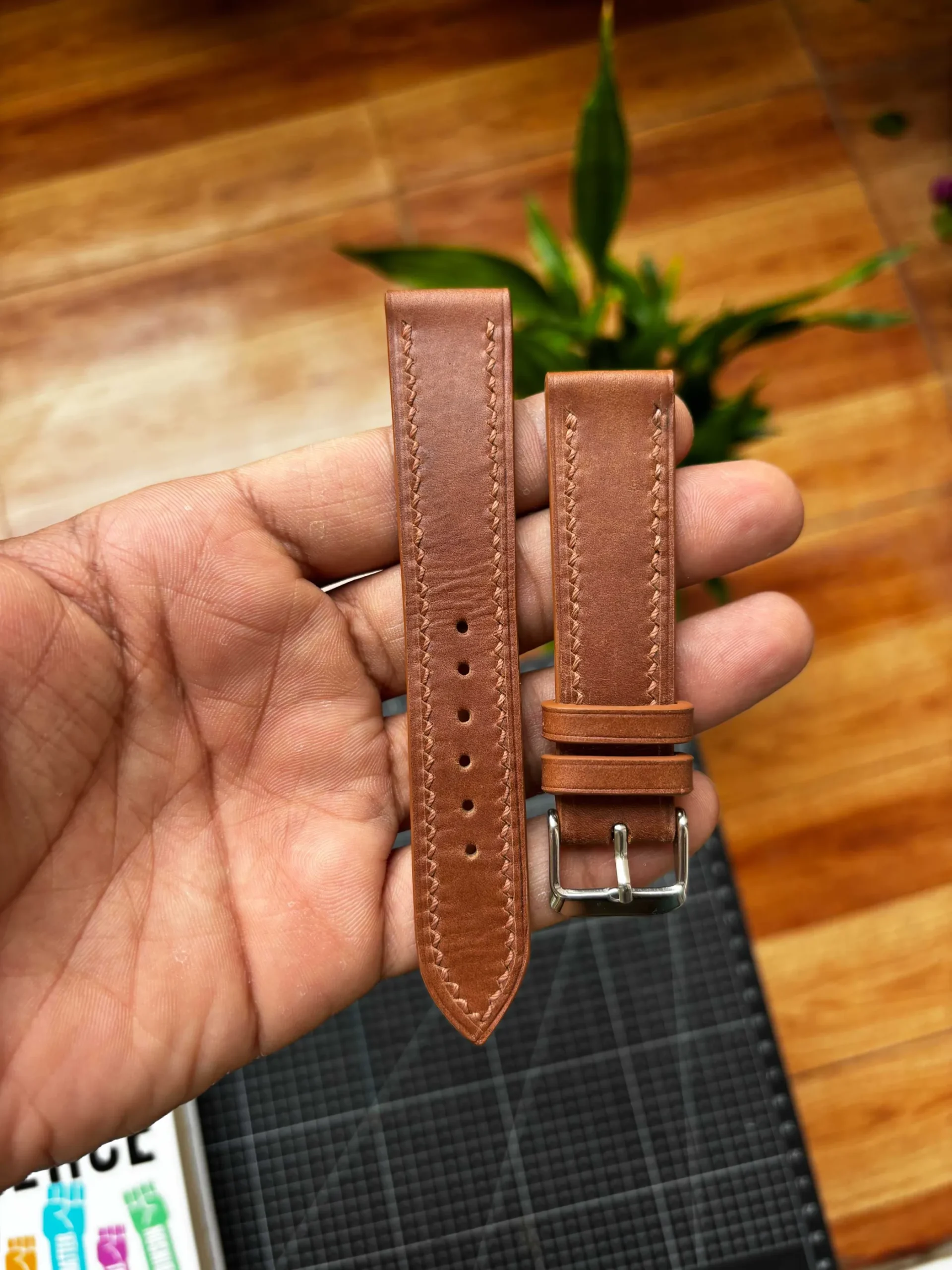Nakshara buckle worn on wrist