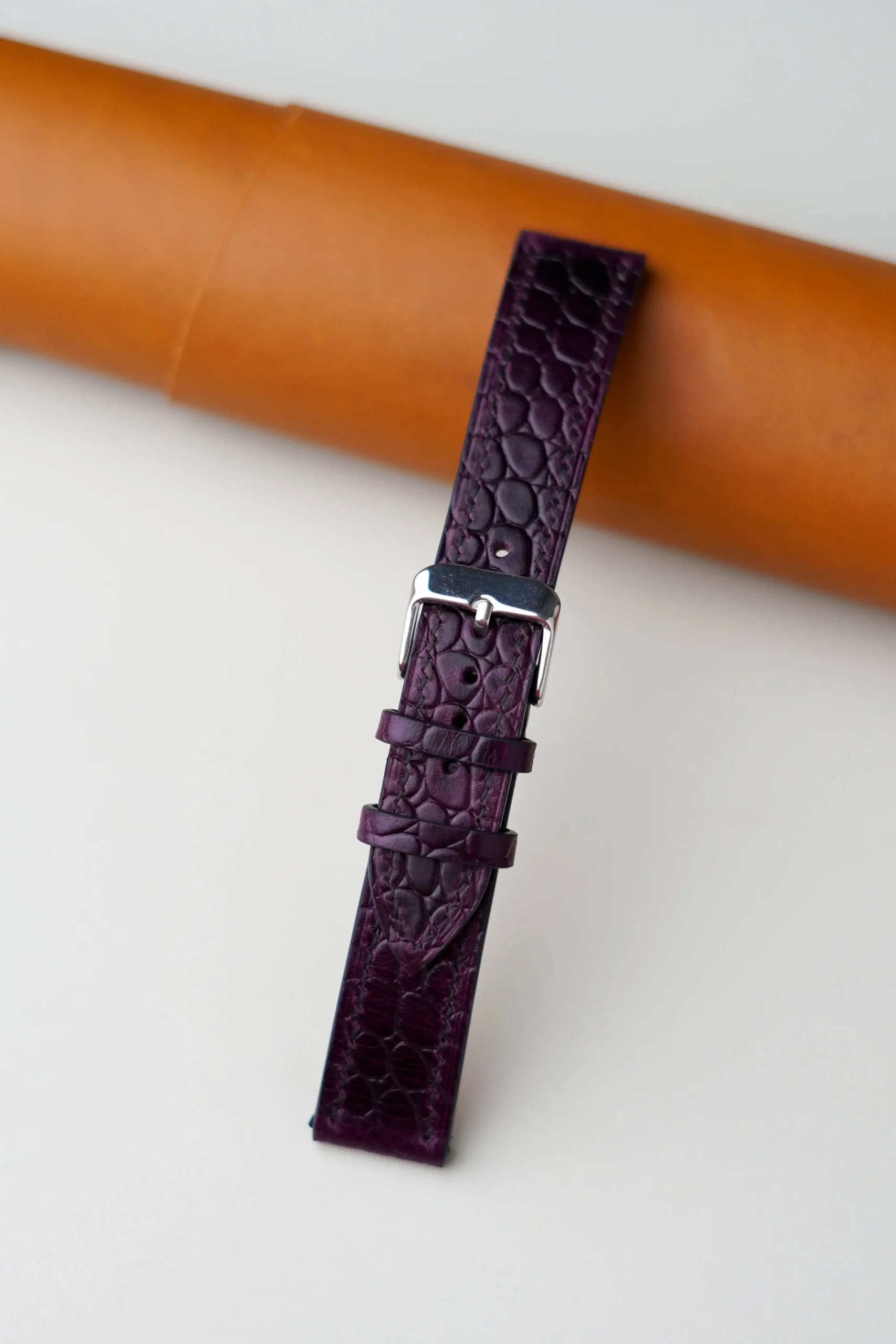 antares croco embossed round pattern full strap antares croco embossed round pattern full strap