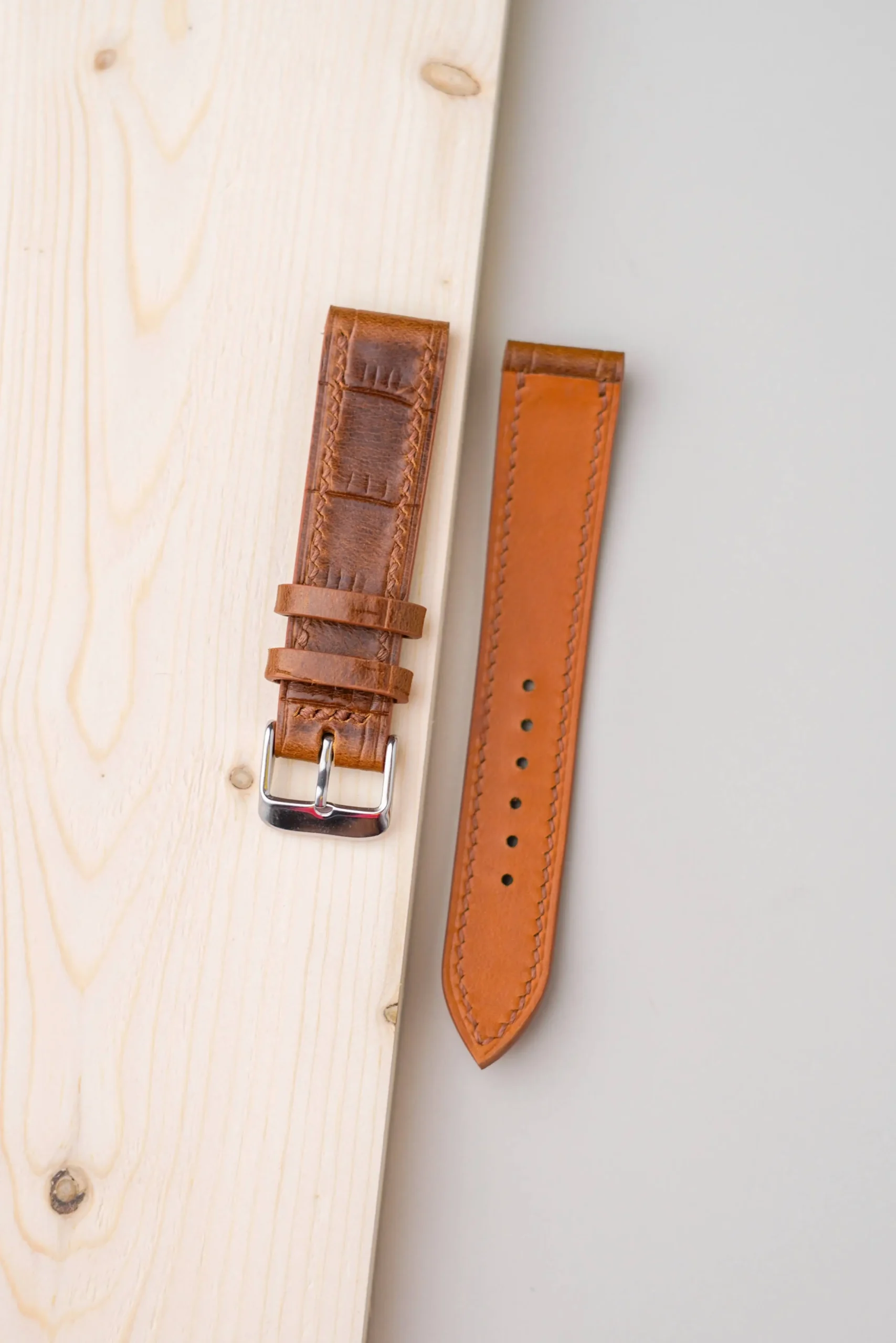 brown croco embossed strap nakshara terra lining brown croco embossed strap nakshara terra lining